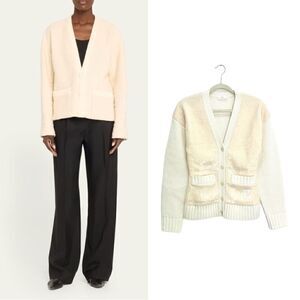 A.L.C. Merino Wool sequin cardigan